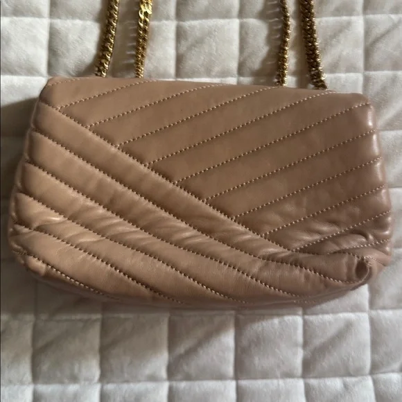 Tory Burch Quilted Tan Shoulder Bag - Picture 10 of 15